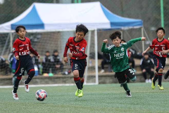 전북과 가시마 유스의 경기 모습(전북 현대 제공)