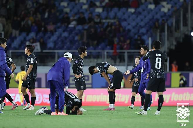 남자 U20 대표팀. 대한축구협회 제공