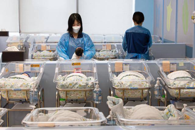 8월 27일 경기 고양시 일산동구 일산차병원 신생아실. 뉴스1