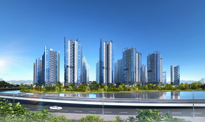 래미안 트리니원 투시도. [삼성물산]