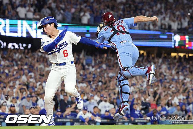[사진] 미국 메이저리그 LA 다저스가 챔피언십시리즈 진출에 성공했다.ⓒGettyimages(무단전재 및 재배포 금지)