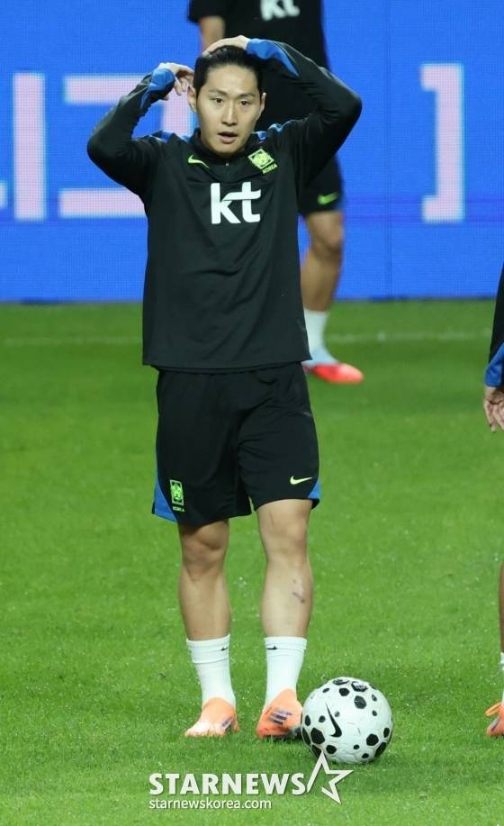 이강인의 훈련 모습. /사진=김진경 대기자