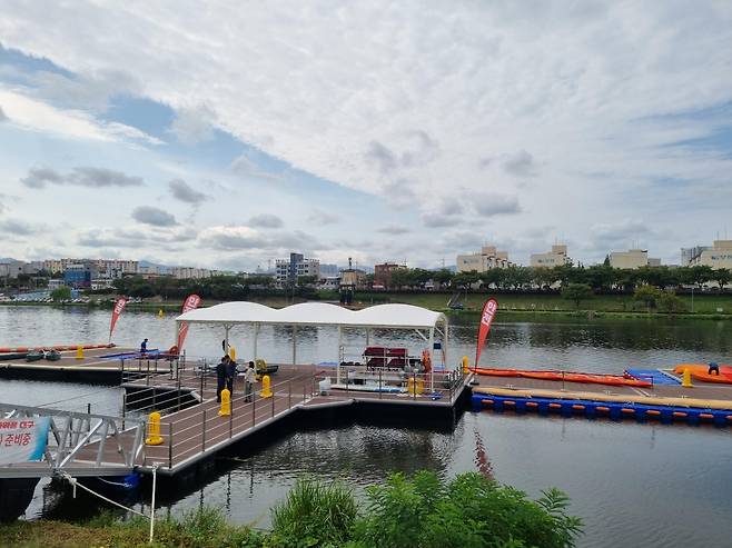 금호강 수상 레저시설 [대구시 제공. 재판매 및 DB 금지]