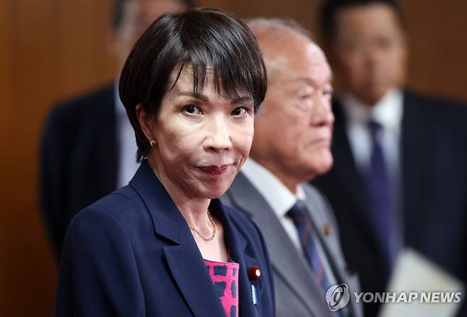 다카이치 사나에 자민당 총재 [지지 EPA 연합뉴스. 재판매 및 DB 금지]