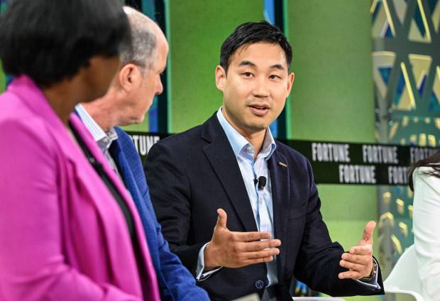 2022년 포춘 헬스케어 컨퍼런스 (Fortune Healthcare Conference)에서 패널로 발표하고 있는 모습. <정세주 제공>