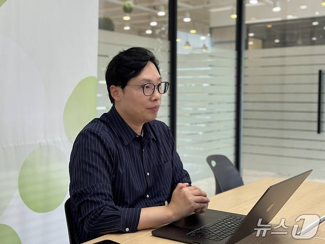 지난 2일 경기도 안양시 지니언스 본사에서 뉴스1과 만난 북한 사이버 위협 대응 전문가 문종현 이사.  2025.10.02/뉴스1 ⓒ News1