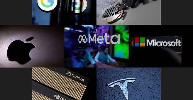 매그니피센트 7에 속한 기업들. [로이터]