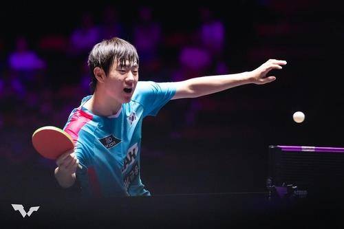 WTT 시리즈에 출전한 오준성의 경기 장면  [WTT 인스타그램 캡처. 재판매 및 DB 금지]