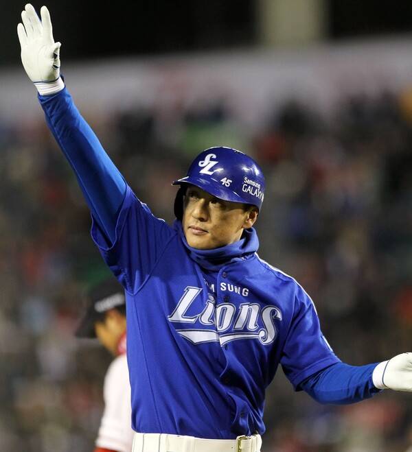 삼성 라이온즈 시절의 이승엽. (사진=삼성)