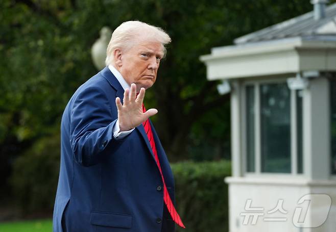 도널드 트럼프 미국 대통령 2025.10.10. ⓒ 로이터=뉴스1 ⓒ News1 류정민 특파원