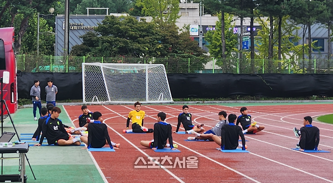 회복훈련에 집중하는 홍명보호.