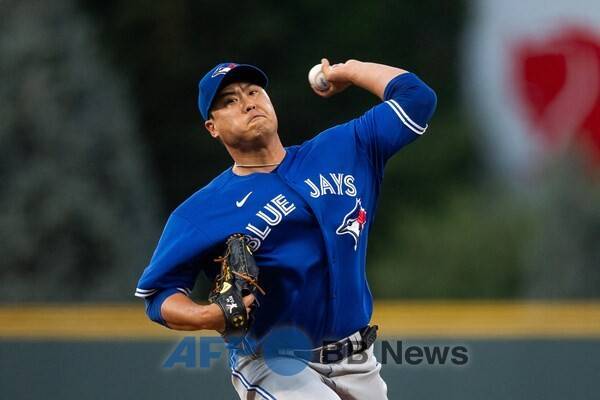 토론토 블루제이스 시절 류현진. ⓒAFPBBNews = News1
