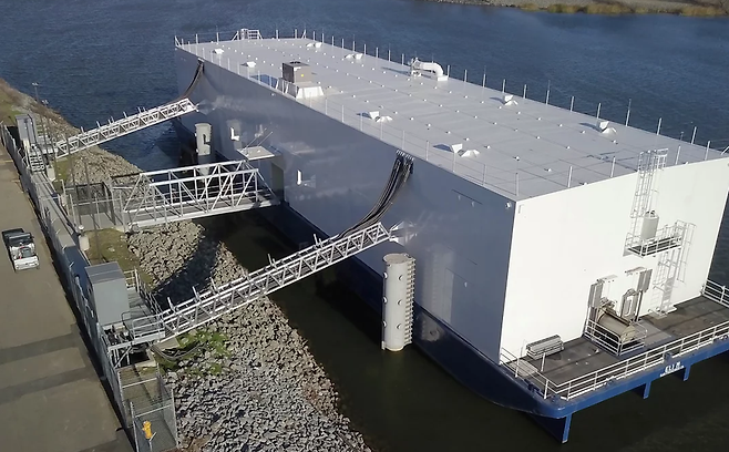 미국 캘리포니아주 스톡턴항에 노틸러스 데이터 테크놀로지스의 FDC가 설치된 모습. 노틸러스 데이터 테크놀로지스 제공