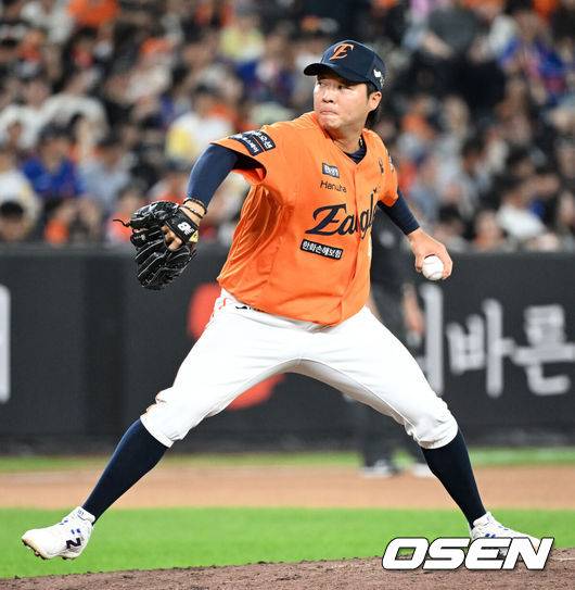[OSEN=이대선 기자] 한화 김범수. 2025.09.13 /sunday@osen.co.kr