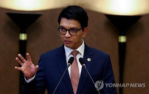 안드리 라조엘리나 마다가스카르 대통령 [로이터 연합뉴스 자료사진. 재판매 및 DB 금지]