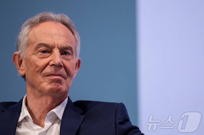 2024년 7월 9일 영국 런던에서 열린 토니 블레어 글로벌 체인지 연구소의 연례 '퓨처 오브 브리튼' 회의에 참석한 토니 블레어 전 영국 총리. 2024. 07. 09. ⓒ 로이터=뉴스1 ⓒ News1 양은하 기자