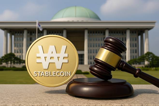 정무위는 이번 국감에서 스테이블코인과 디지털자산 관련 현황을 점검할 것으로 보인다. /사진=챗GPT 생성 이미지