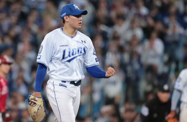 배찬승이 14일 준PO 4차전서 호투했다. (사진=삼성)