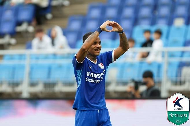 수원삼성 공격수 세라핌. /사진=한국프로축구연맹