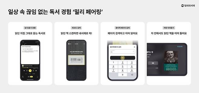 KT밀리의서재 "전자책·종이책 연결 기술 '밀리 페어