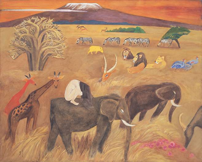 천경자의 ‘내 슬픈 전설의 49페이지’(1976). 서울미술관 제공