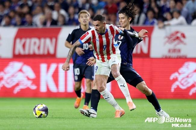 파라과의 주전 공격수 안토니오 사나브리아. 사진=ⓒAFPBBNews = News1