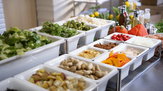 기업 대상 케이터링 전문업체 ‘CNC’가 제공하는 점심 뷔페 이미지. CNC 제공