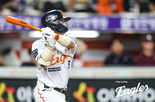 한화 손아섭은 개인 네 번째 PO를 치른다. 올해도 후회 없이 모든 걸 걸고 싸우겠다는 각오를 밝혔다. 사진제공|한화 이글스