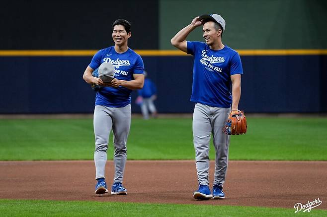 ▲ 김혜성 NLCS 대비 훈련 ⓒLA 다저스 공식 SNS