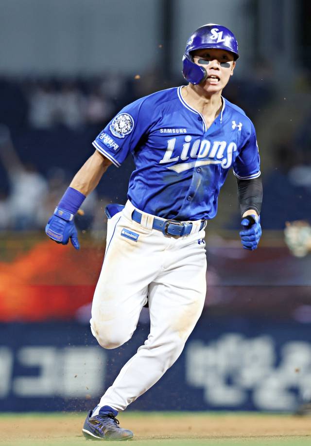 삼성 라이온즈의 김성윤. 삼성 제공