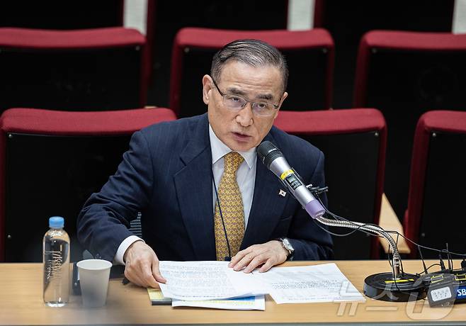 위성락 국가안보실장이 15일 서울 용산 대통령실 청사에서 한국인 대상 납치·감금 범죄가 급증하는 캄보디아에 대한 대응 현황 브리핑을 하고 있다. 2025.10.15/뉴스1 ⓒ News1 이재명 기자