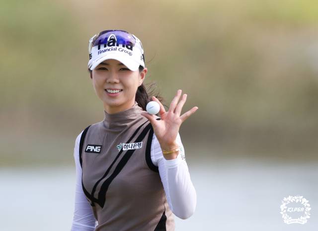 2020년 은퇴 경기에서. 사진 제공=KLPGA