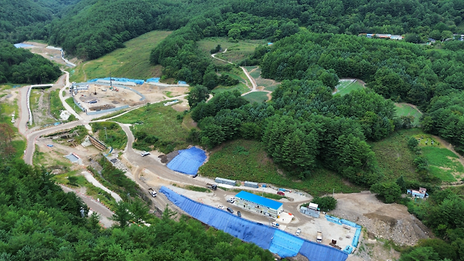 웰니스 항노화산업 특화단지 조성사업지인 문곡동 사배리골 일원 전경 ⓒ 태백시 제공