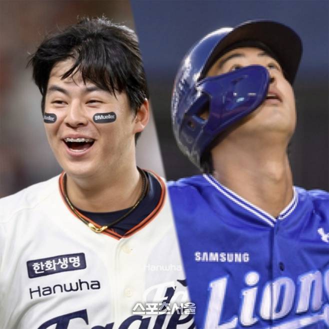 노시환과 구자욱은 각 팀을 대표하는 ‘중심’이다. 이들 방망이가 터져야, 승리할 수 있다. 사진 | 스포츠서울 DB