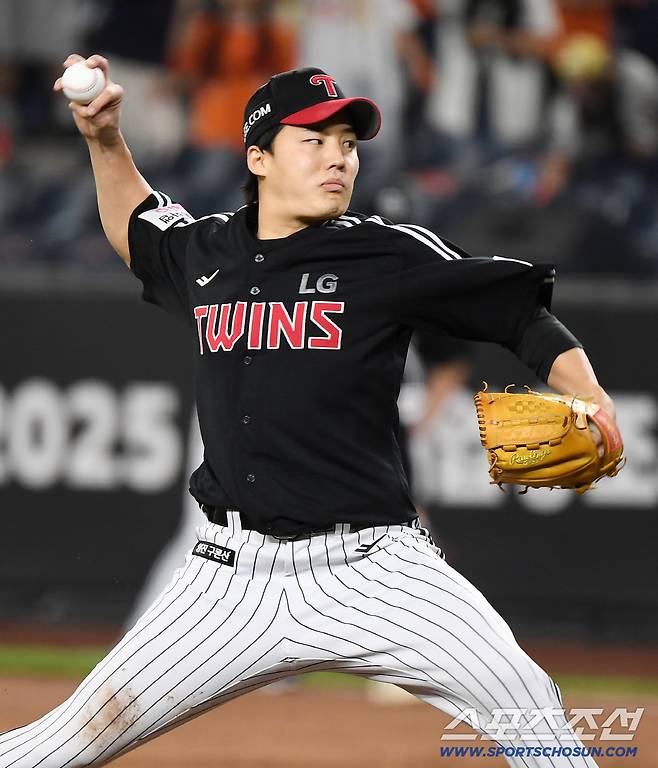 29일 대전 한화생명볼파크에서 열린 LG-한화전. LG 선발투수로 마운드에 오른 임찬규. 대전=정재근 기자 cjg@sportschosun.com/2025.9.29/