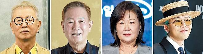 (왼쪽부터)故 전유성, 배한성, 김해숙, 지드래곤