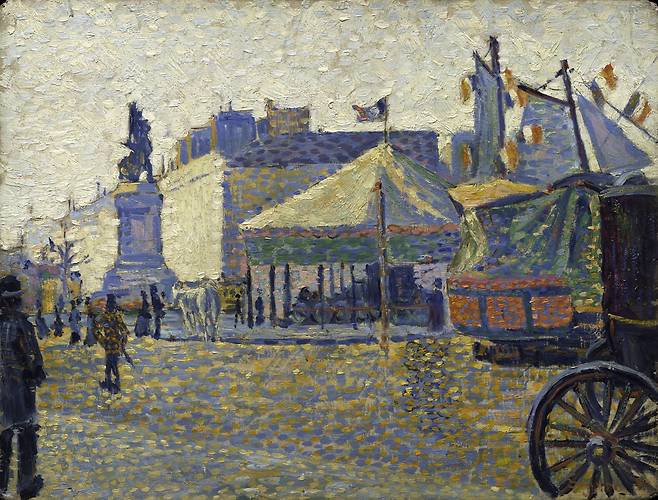 폴 시냐크, '클리시 광장'(1887년). 목판에 유화, 27.3×35.6cm. 메트로폴리탄박물관. /국립중앙박물관