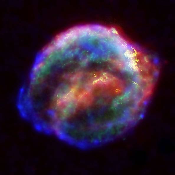 1604년 우리 은하에서 폭발한 케플러 초신성의 현재 모습./NASA ESA.