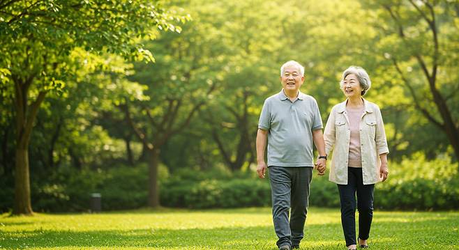 걷기·자전거 타기·수영과 같은 유산소 운동이 무릎 관절염 개선에 가장 효과적인 운동법으로 밝혀졌다. 사진=게티이미지코리아.