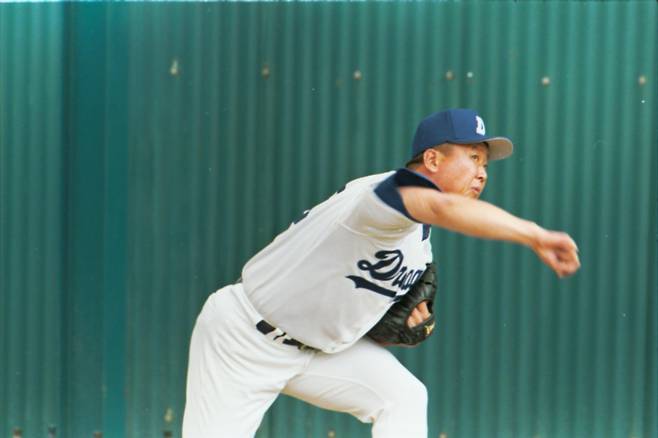 선동열은 96년 겨울 휴가를 반납하고 교육리그에 참가했다. 처음부터 다시 시작하겠다는 결의였다. IS 포토