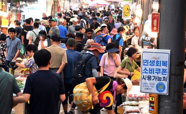 지난 7월 27일 서울 동대문구 제기동 청량리종합시장의 모습. 곽성호기자
