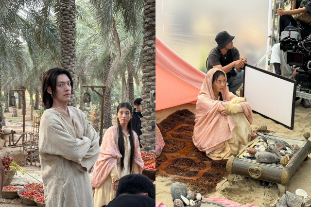 수지가 '다 이루어질지니'의 비하인드 사진을 공개했다. / 수지 인스타그램