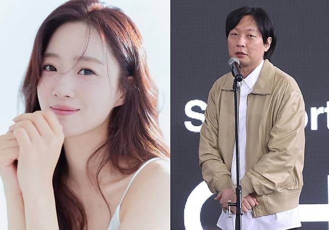 배우 함은정(왼쪽)과 김병우 감독. 사진=인스타그램, 연합뉴스