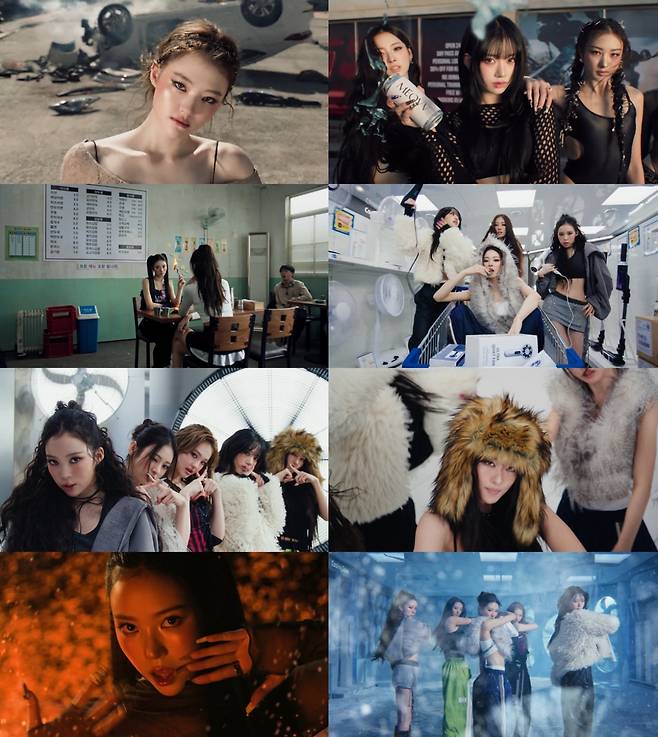 MEOVV(미야오) BURNING UP(버닝업) MV 캡처/사진제공=더블랙레이블