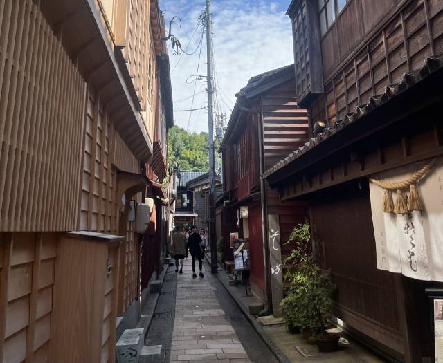 일본 기항지 투어-가나자와 히가시차야 거리. 김세연 기자