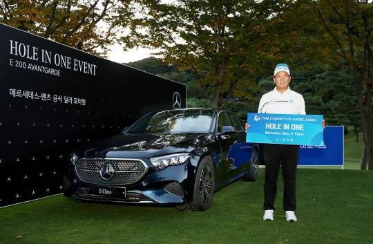 KPGA 투어 더채리티클래식 1라운드에서 홀인원을 기록한 김연섭. /KPGA