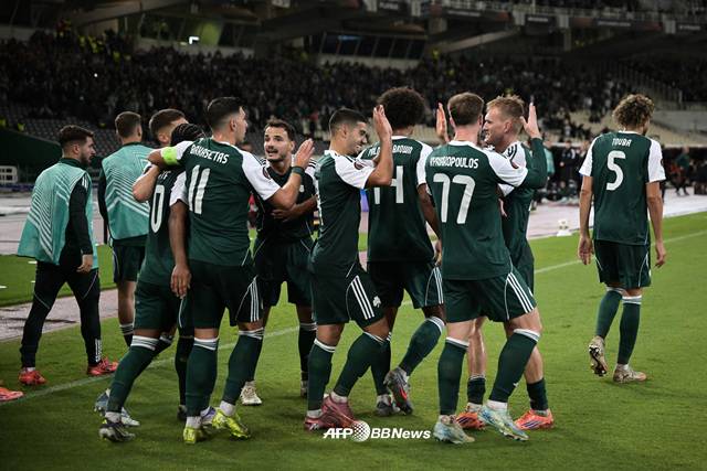 파나티나이코스 선수단. /AFPBBNews=뉴스1