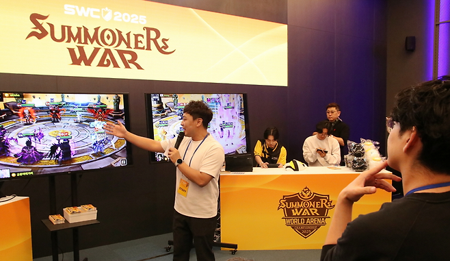 참가 선수와 함께 하는 이벤트가 진행됐다(제공=컴투스).