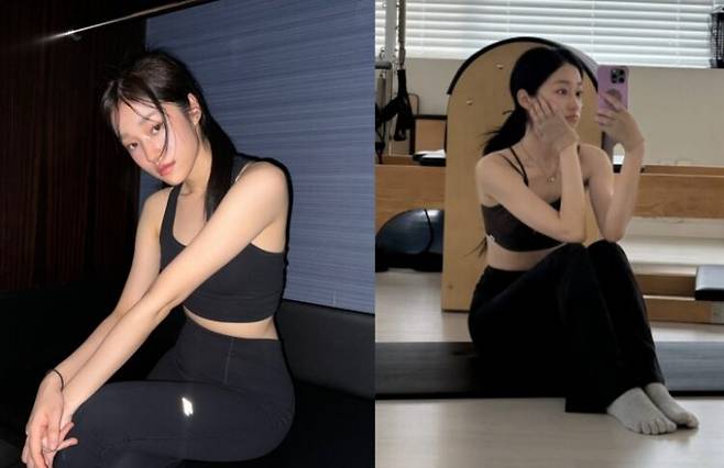 노윤서가 필라테스로 몸매 관리하는 모습을 공개했다. 사진=노윤서 인스타그램
