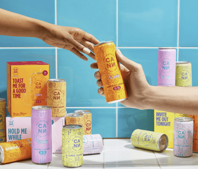 대마초 성분을 함유한 음료 캔(CANN). 〈사진=회사 홈페이지 캡처〉